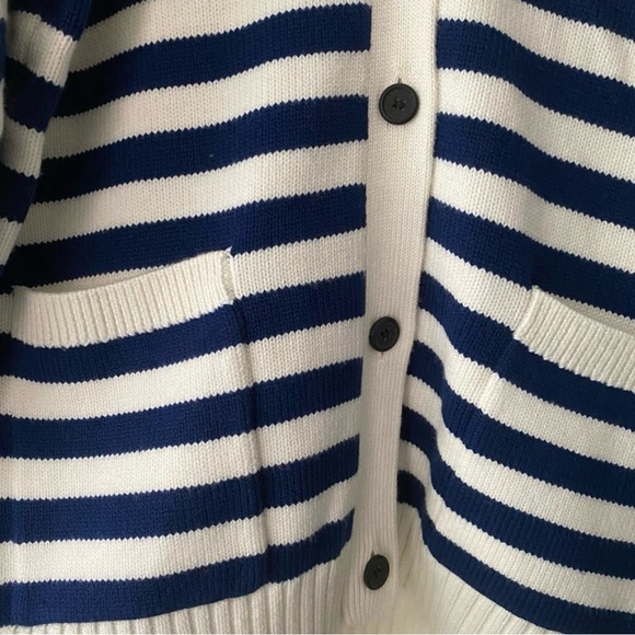 Maje Murmur Wool Blend Striped Sequined Oversized Cardigan Size 3/L - Picture 4 of 9